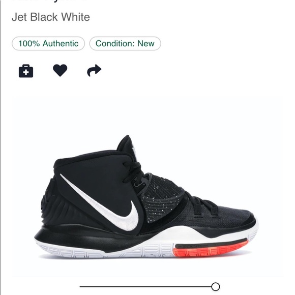 Jet black white Kyrie 6 - Picture 6 of 6